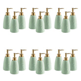 Kuber Industries Liquid Soap Dispenser | Handwash Soap Dispenser | Soap Dispenser for Wash Basin| Bathroom Dispenser Bottle | 18 Piece | Pack of 6 | ZX044GN | 320 ml | Green